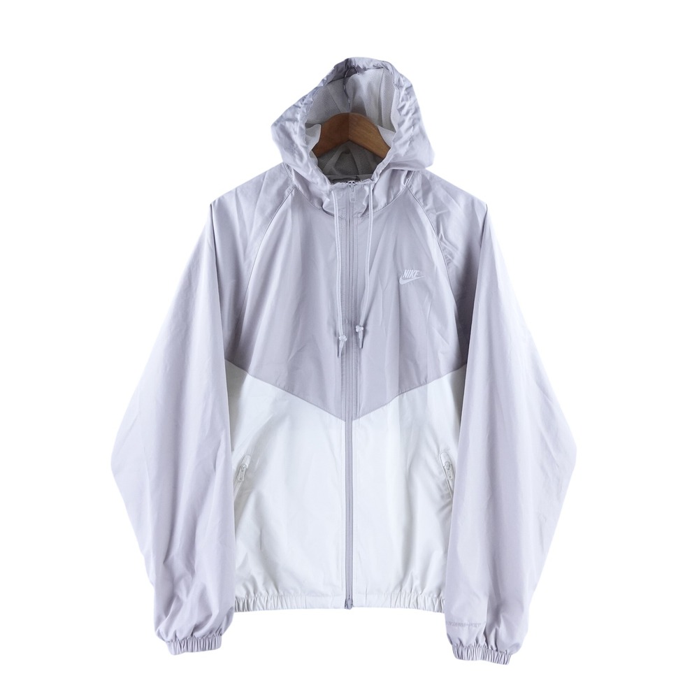 Nike Mens Medium Windrunner Storm-FIT Jacket Grey White Colorblock Hooded DA0001